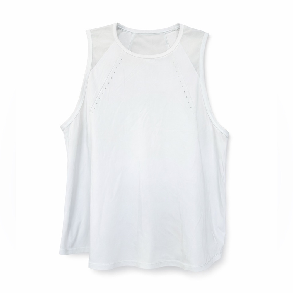 Lululemon Sculpt Cropped Tank Light Blue Ventilated Size 6